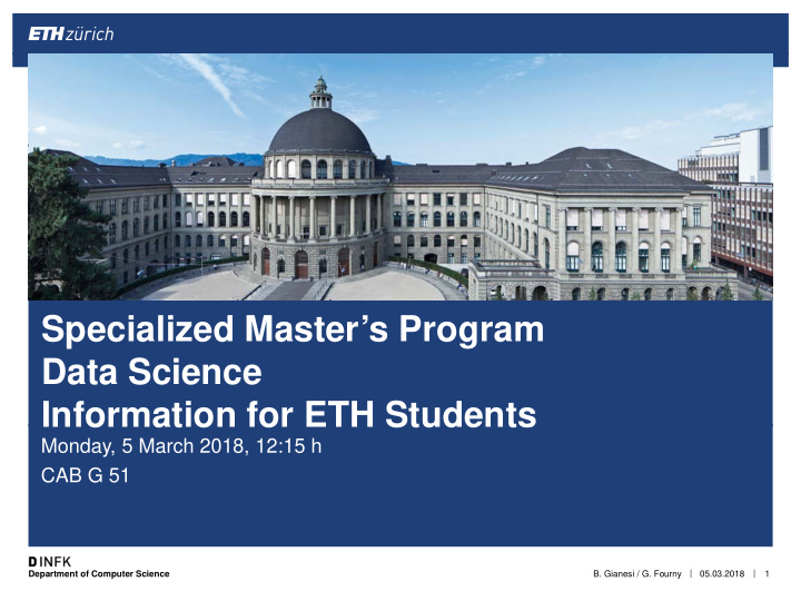 specialized master s program data science information for