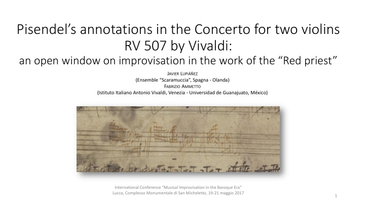 pisendel s annotations in the concerto for two violins