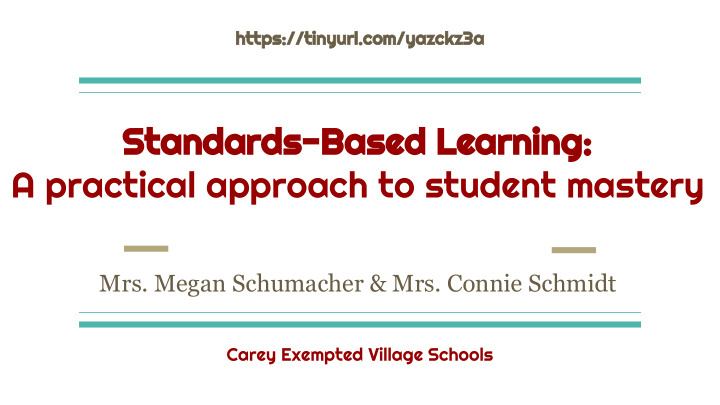 standards based learning a practical approach to student