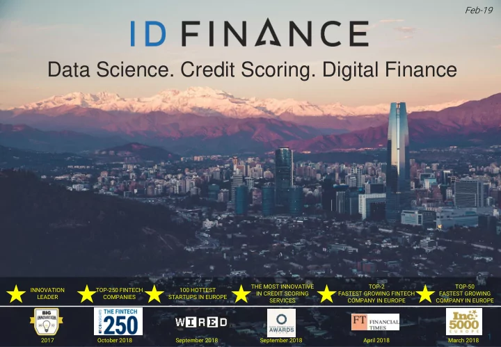 data science credit scoring digital finance