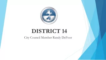 DISTRICT 14  City Council Member Randy DeFoor  Neighborhoods  Riverside  Avondale  Murray