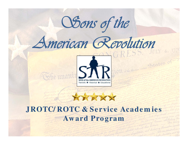 sons of the sons of the american revolution american