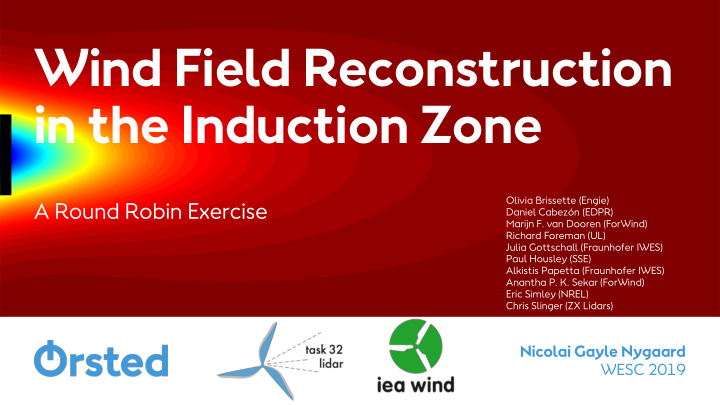 wind field reconstruction