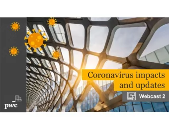 Coronavirus impacts  and updates  Webcast 2  Webinar  Introduction    Webinar works best via