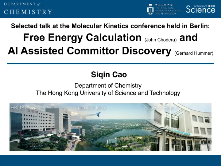 free energy calculation john chodera and