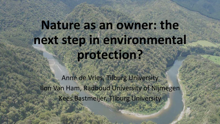 nature as an owner the