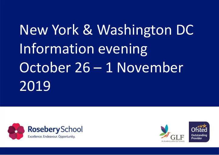 information evening
