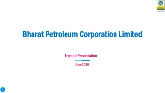 Bhar  Bharat  at Petr  troleum  oleum Cor  Corpor  poration Limit  ation Limited  ed  Investor