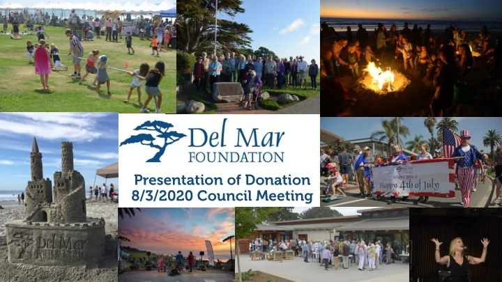 presentation of donation 8 3 2020 council meeting