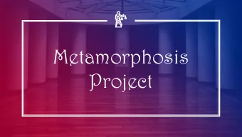 Project  Summary The problem with contemporary society is that people tend to rebuild cities