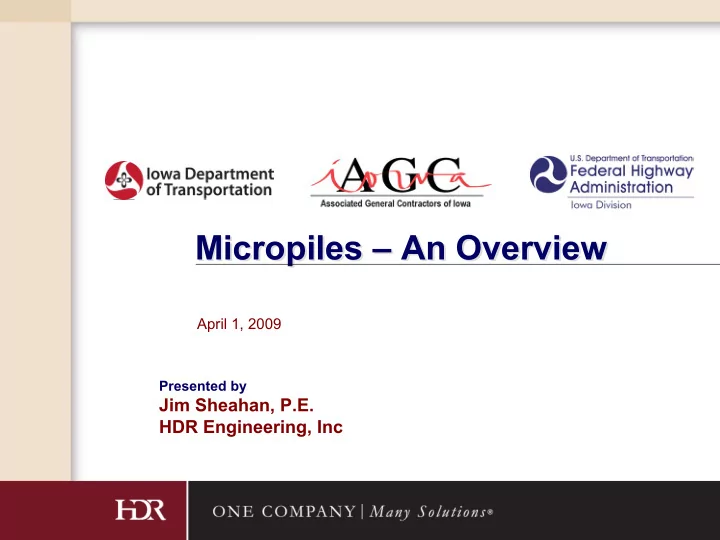 micropiles an overview micropiles an overview april 1