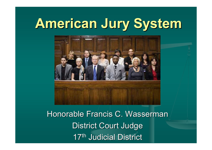 american jury system american jury system