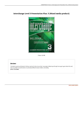 Interchange Level 3 Presentation Plus: 3 (Mixed media product)  Interchange Level 3 Presentation