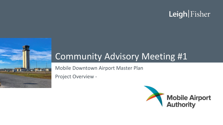community advisory meeting 1