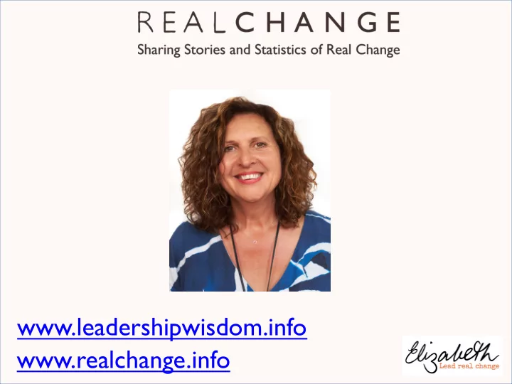 leadershipwisdom info realchange info