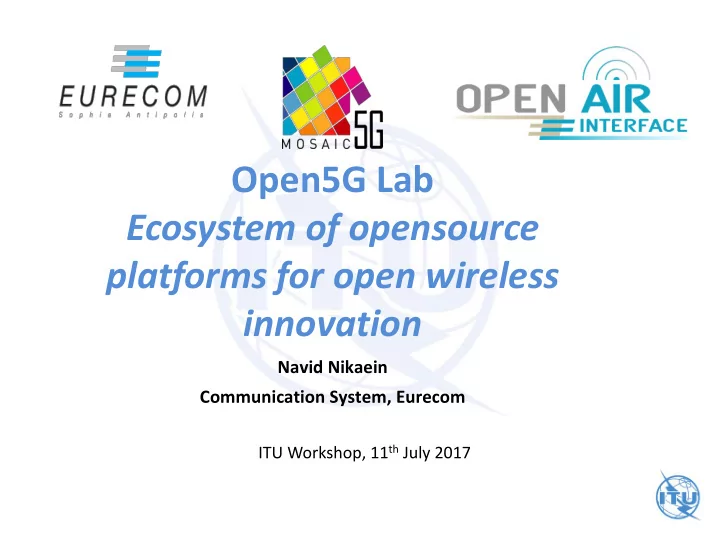 platforms for open wireless
