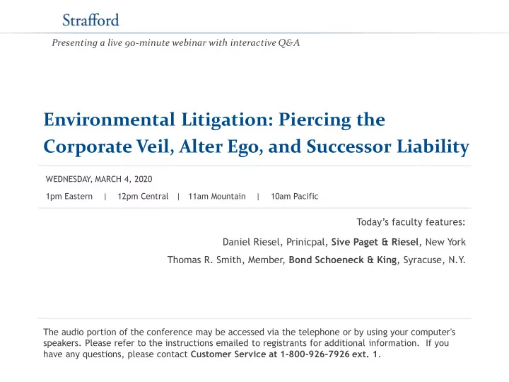 environmental litigation piercing the corporate veil