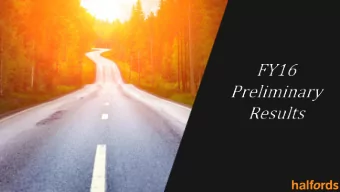 Photo Montage on loop  Photo Montage on loop  Highlights  Solid service-led sales performance