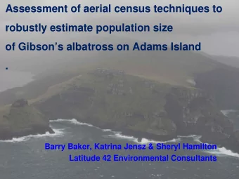 Assessment of aerial census techniques to  robustly estimate population size  of Gibsons