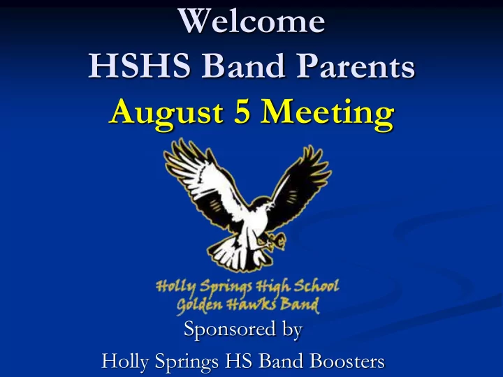 hshs band parents