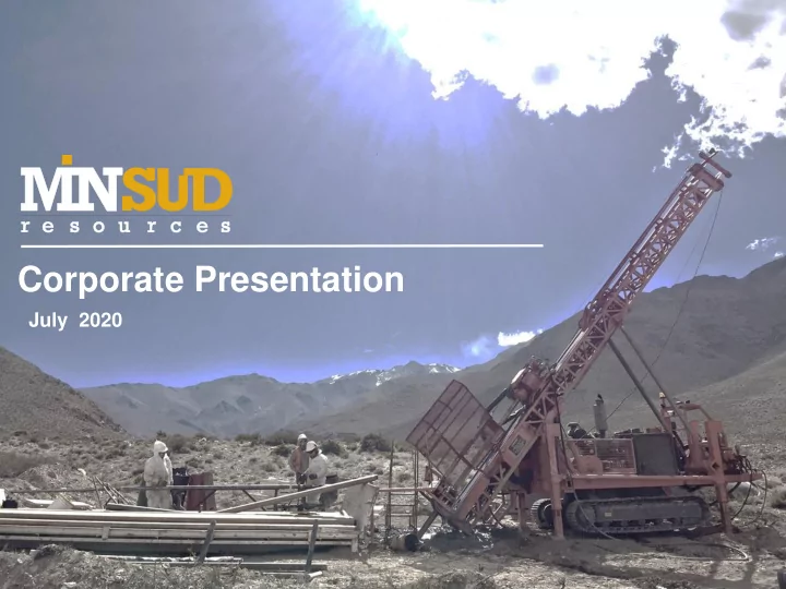 corporate presentation