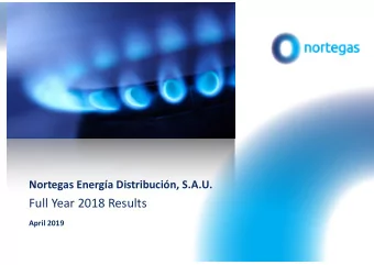 Full Year 2018 Results  April 2019  Disclaimer  The materials in this document are provided for