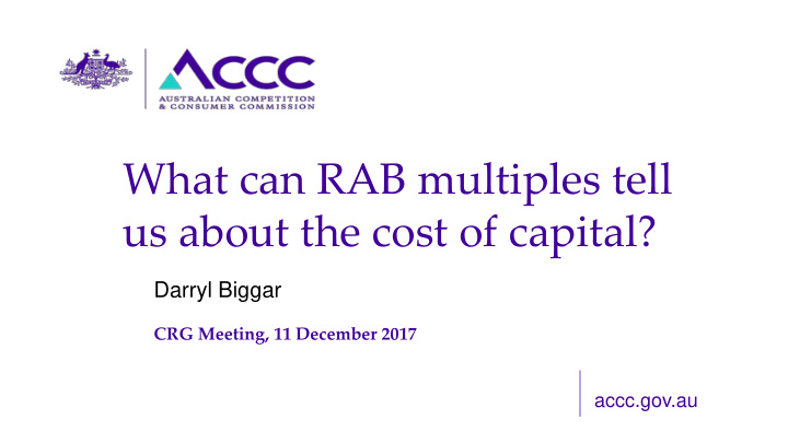 what can rab multiples tell