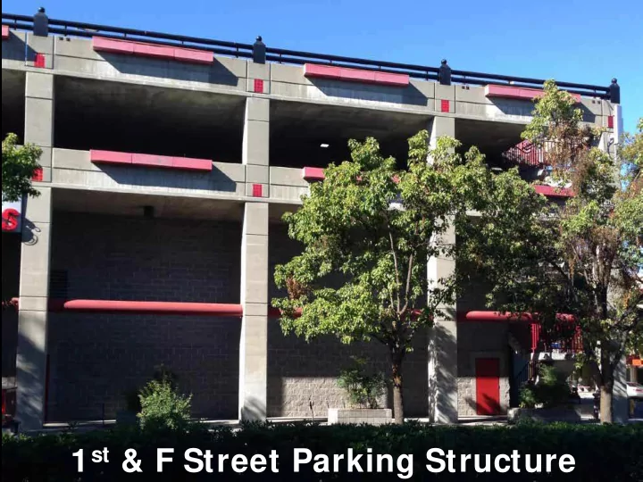 1 st f street parking structure first a bit on murals