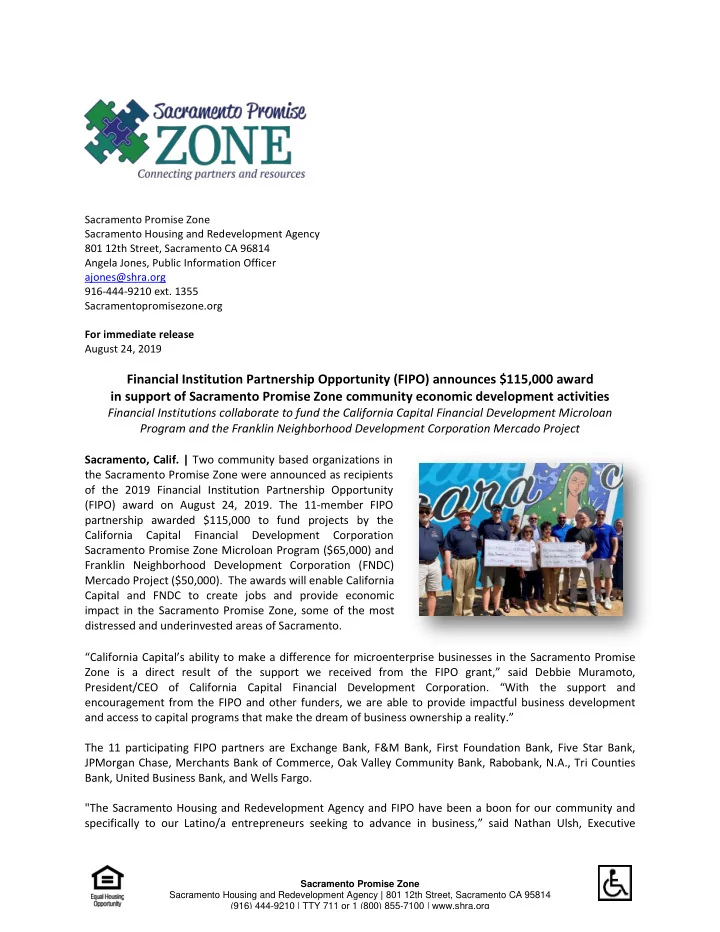 financial institution partnership opportunity fipo