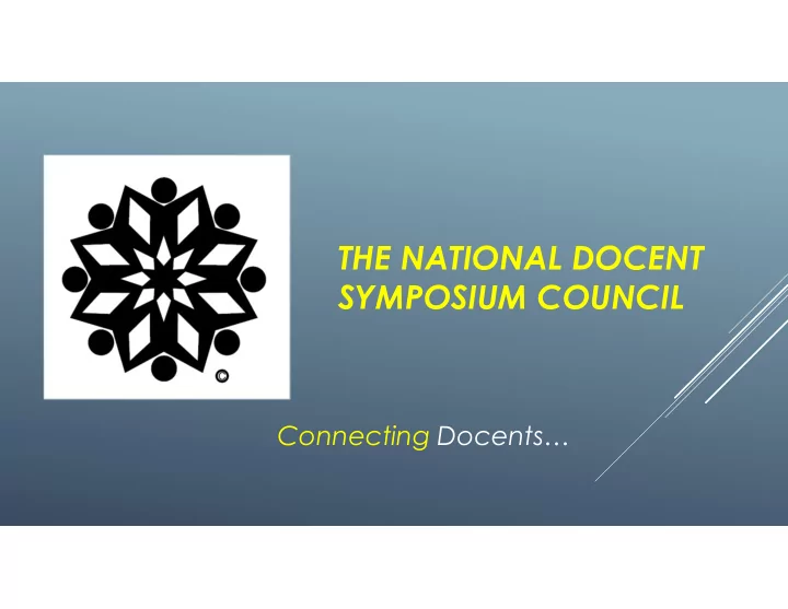 the national docent symposium council