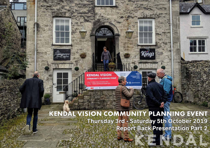 kendal vision community planning event