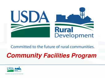 Who is eligible?  Rural communities with  populations up to 20,000. Governmental entities