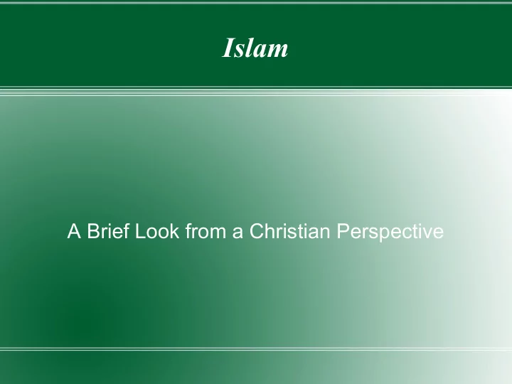 islam