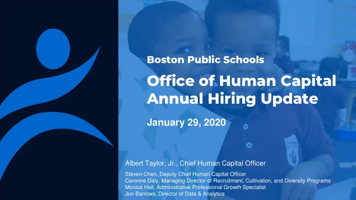 office of human capital annual hiring update