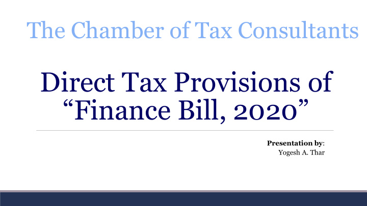 finance bill 2020