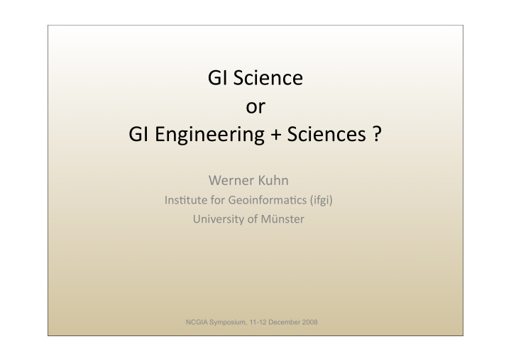 gi science or gi engineering sciences