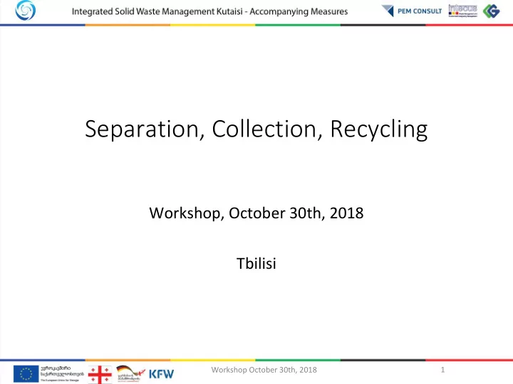 separation collection recycling