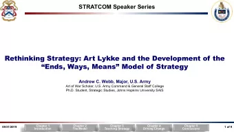 Rethinking Strategy: Art Lykke and the Development of the  Ends, Ways, Means Model of