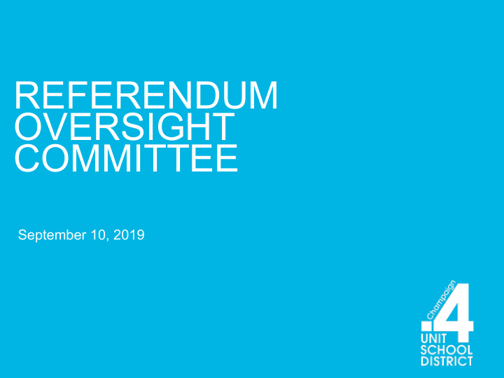 referendum oversight committee