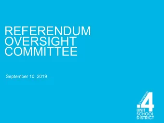 REFERENDUM  OVERSIGHT  COMMITTEE  September 10, 2019  AGENDA  image   Approval of Minutes from