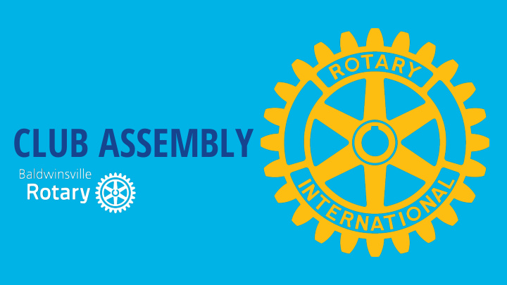 club assembly agenda
