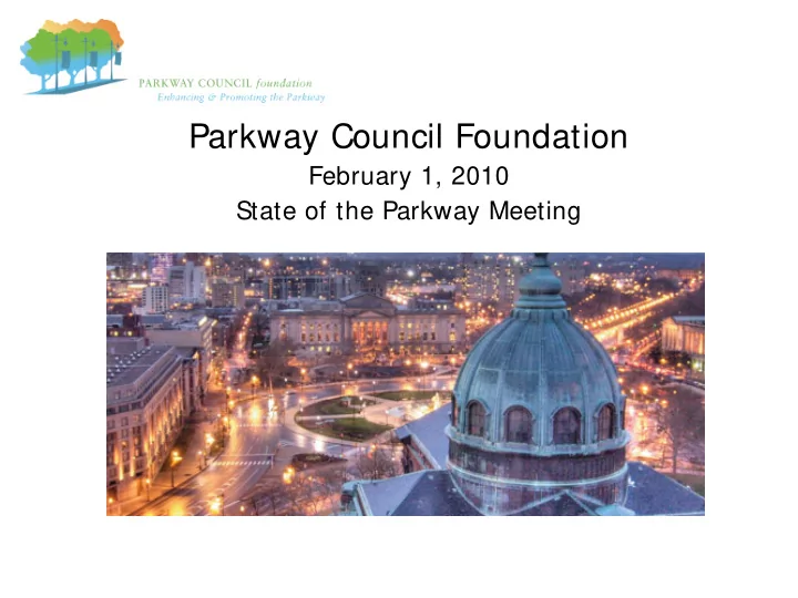parkway council foundation