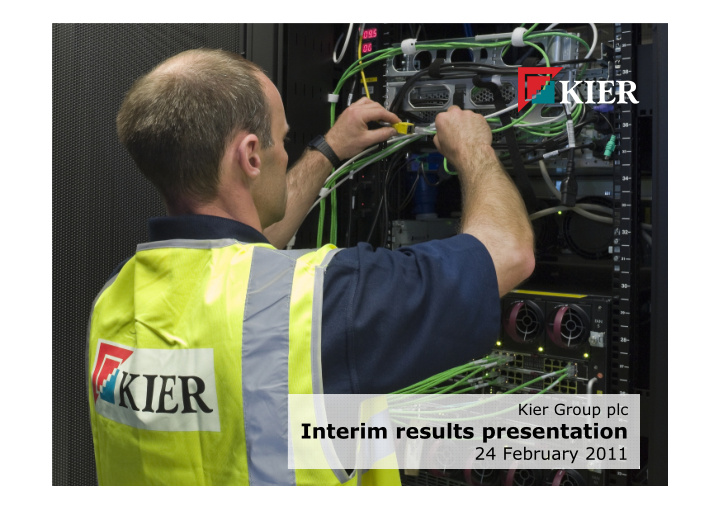 interim results presentation