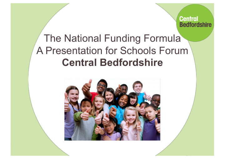 the national funding formula a presentation for schools