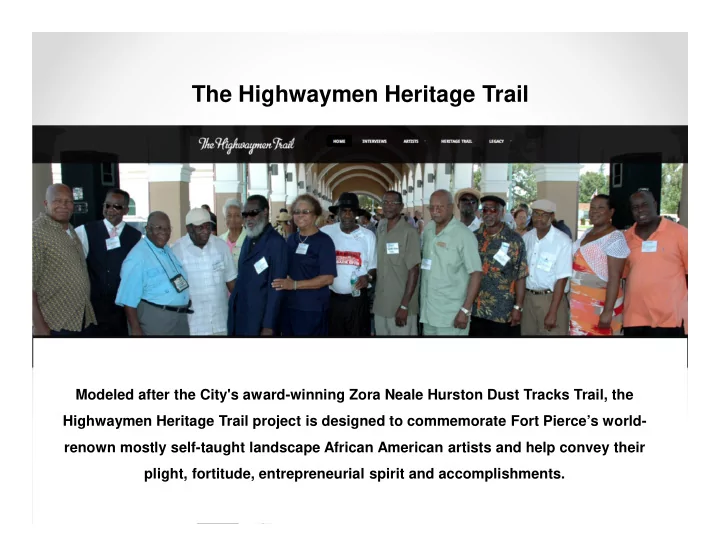 the highwaymen heritage trail