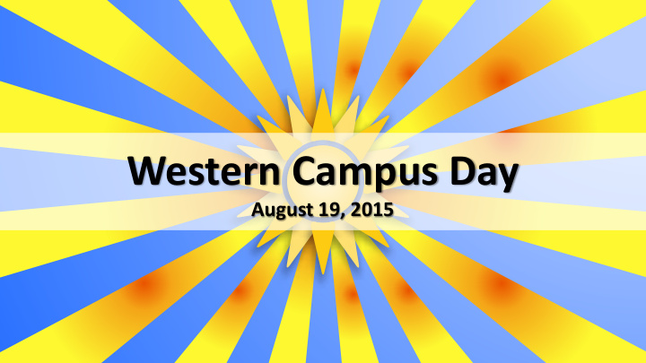 western campus day
