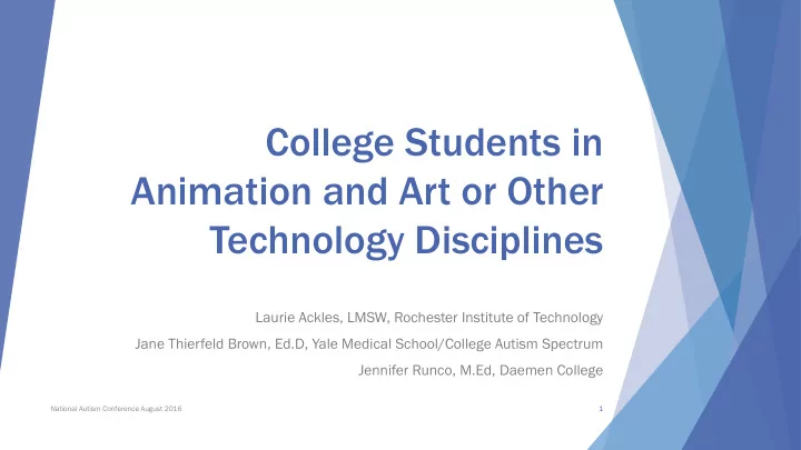 college students in animation and art or other technology