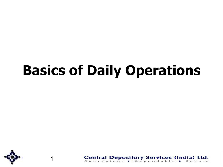 basics of daily operations
