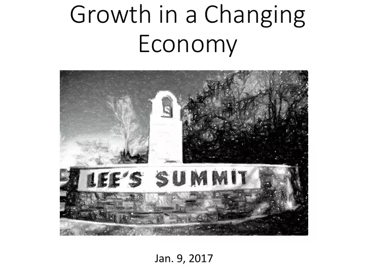growth in a changing