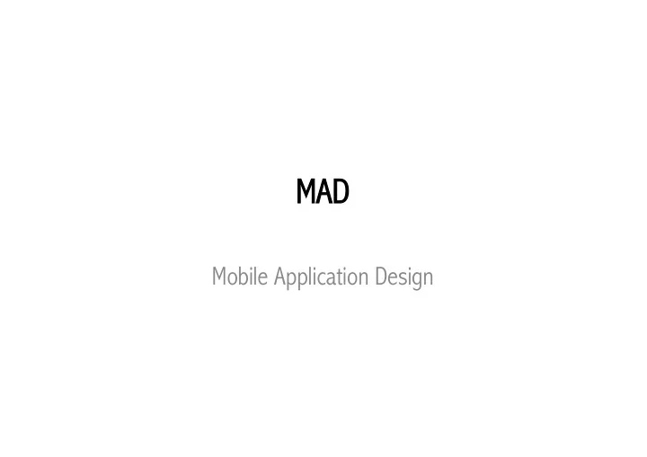 ma mad